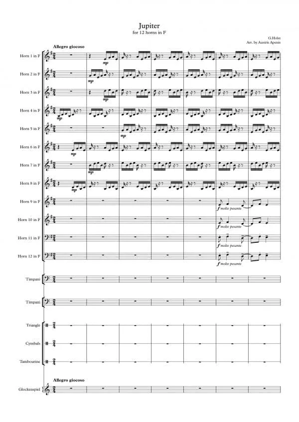 Holst Suite Planets Jupiter