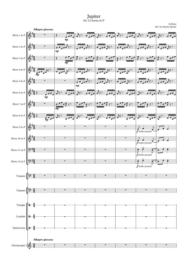 Holst Suite Planets Jupiter