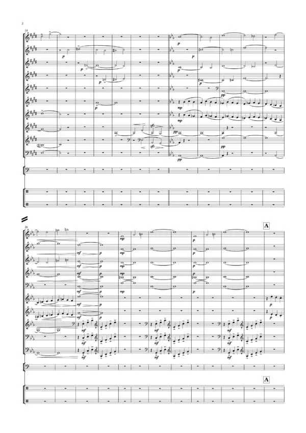 2 in 1 - P. I. Tchaikovsky Romeo and Juliet - for 8 and 10 French Horns and Percussion - Image 3